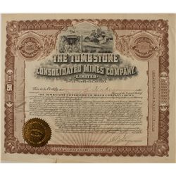 E.B. Gage signed Tombstone stock certificate