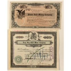 Arizona Mines Stock Certificates 2