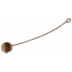 Metal melting pot with pour spout