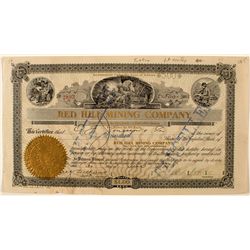 Red Hill Mining Company Stock Certificate