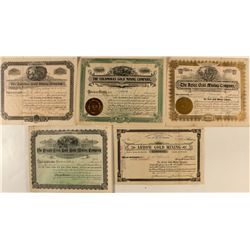 Colorado mining stock certificates