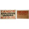 Image 1 : Explosive mining signs