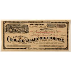 Cholame Valley Oil Co. Stock Certificate
