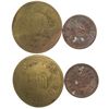 Image 1 : Two scarce Central California Town Tokens