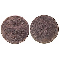 Wm. O' Keefe token