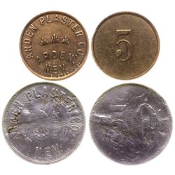 Arden Plaster Co. tokens