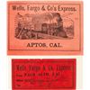 Image 1 : Wells, Fargo & Co. Express Shipment Labels