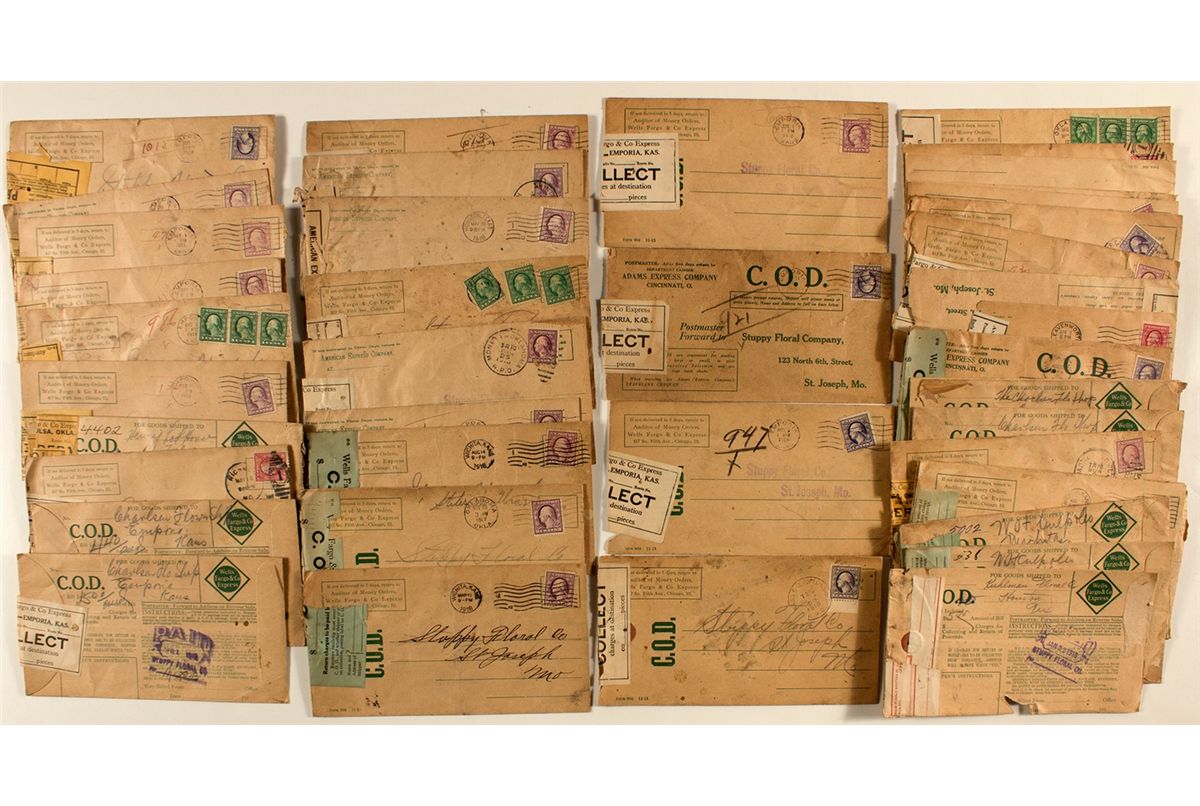 Express COD Covers With Adhesive Labels