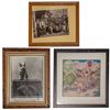 Image 1 : Three framed Wells Fargo related prints