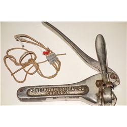 Wells Fargo coin bag sealer