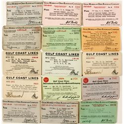 Gulf Railroad Passes from Two Companies