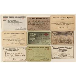 Illinois Railroad Passes from Seven Lines