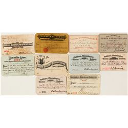 Indiana Railroad Passes from Five Lines
