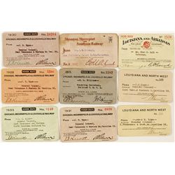 Louisiana Railroad Passes from Four Companies