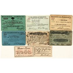Pennsylvania and Ohio Railroad Passes (8)