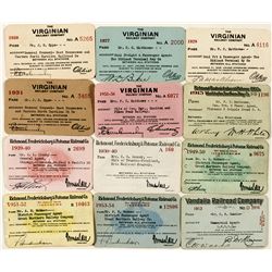 Virginia Railroad Passes from Three Companies