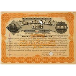 Denver, South Park & Pacific Bond