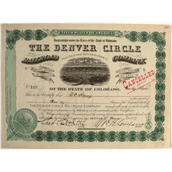 The Denver Circle Railroad Company stock