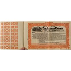 Amador Railway Company Gold Bond