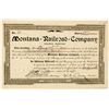 Image 1 : Montana Railroad Co. Stock Certificate