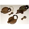 Image 1 : Three heart shaped Yale railroad locks