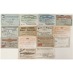 Eastern Seaboard pre-1900 Steamer Passes