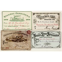Lake Chautauqua (New York) Steamer Passes (4)