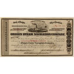 Oregon Steam Navigation Co. Stock Certificate