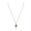 Image 4 : 14KT Yellow Gold 1.71ct Emerald and Diamond Pendant