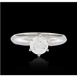 14KT White Gold 0.98ct Brilliant Cut Diamond Solitaire Ring