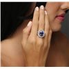 Image 5 : 14KT Two-Tone 4.50ct Tanzanite and Diamond Ring