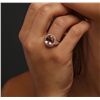 Image 5 : 14KT Rose Gold 5.76ct Morganite and Diamond Ring