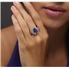 Image 6 : 14KT White Gold 3.01ct Tanzanite and Diamond Ring