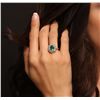 Image 2 : 14KT Yellow Gold 2.29ct Emerald and Diamond Ring