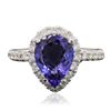 Image 3 : 14KT White Gold 2.57ct Tanzanite and Diamond Ring