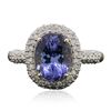 Image 3 : 14KT Yellow Gold 2.91ct Tanzanite and Diamond Ring