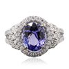 Image 1 : 14KT White Gold 2.63ct Tanzanite and Diamond Ring