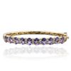 Image 3 : 14KT Yellow Gold 8.30ctw Tanzanite and Diamond Bracelet