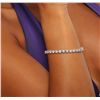 Image 2 : 14KT White Gold 7.26ctw Diamond Tennis  Bracelet