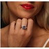 Image 1 : 14KT White Gold 2.17ct Tanzanite and Diamond Ring