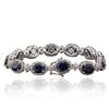 Image 4 : 14KT White Gold 18.36ctw Sapphire and Diamond Bracelet