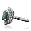 Image 4 : 14KT White Gold 2.73ct Emerald and Diamond Ring