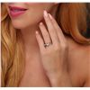 Image 3 : 14KT White Gold 0.46ctw Brilliant Cut Diamond Ring