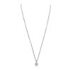 Image 4 : 14KT White Gold 1.07ctw Diamond Pendant With Chain