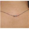 Image 6 : 14KT White Gold 1.07ctw Diamond Pendant With Chain