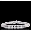 Image 3 : 14KT White Gold 3.10ctw Diamond Bracelet