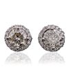 Image 1 : 18KT White Gold 7.36ctw Diamond Earrings