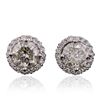 Image 2 : 18KT White Gold 7.36ctw Diamond Earrings