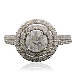 14KT White Gold 1.78ctw Diamond Ring