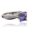 Image 2 : 18KT White Gold 2.62ct Tanzanite and Diamond Ring